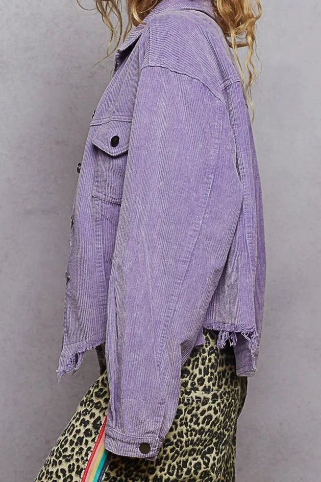 Button-Down Corduroy Trucker Jacket - Image 3