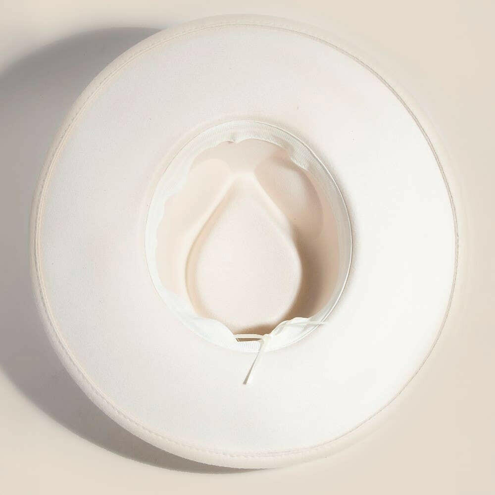 Boho Disc Strap Faux Suede Cowboy Hat - Image 3