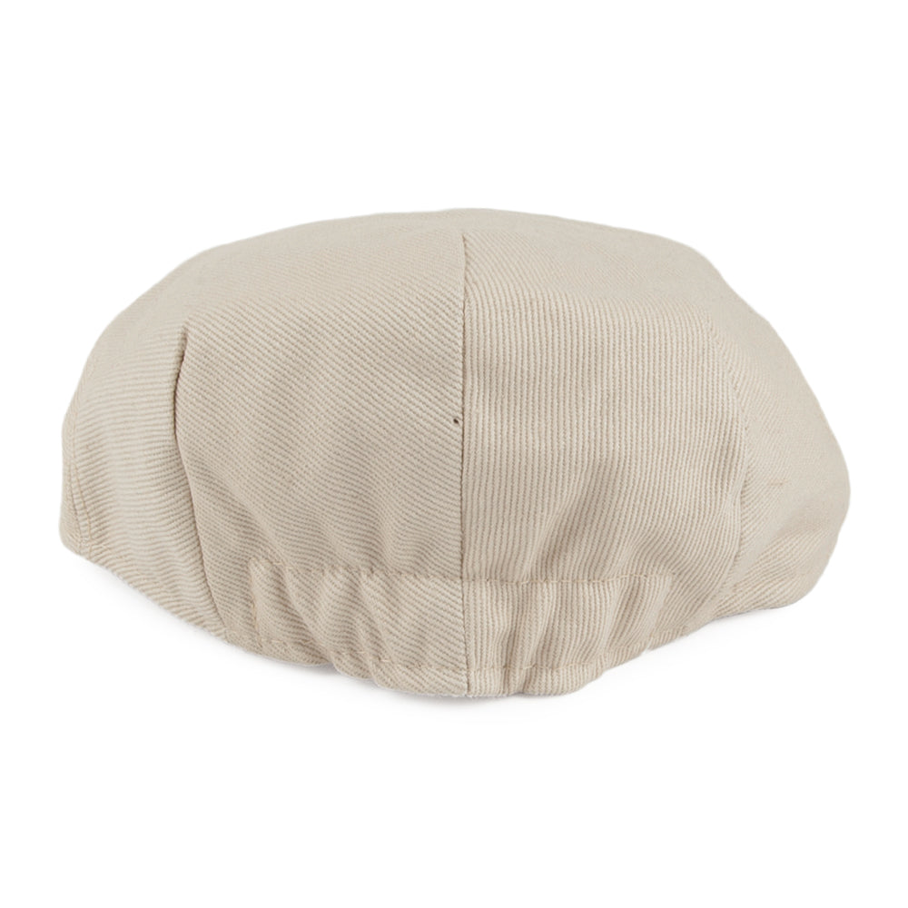 Beige Baby Cotton Flat Cap - Image 3