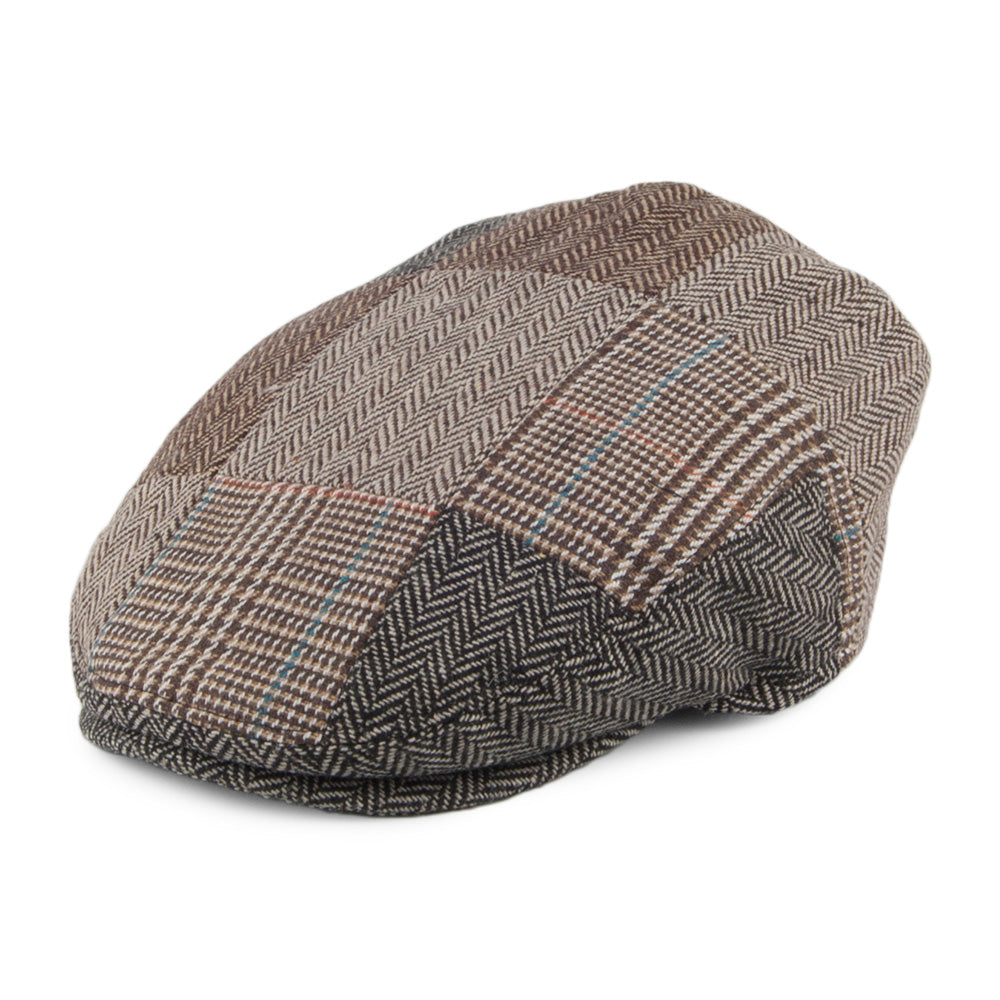 Multi-Coloured Kids Patch Flat Cap