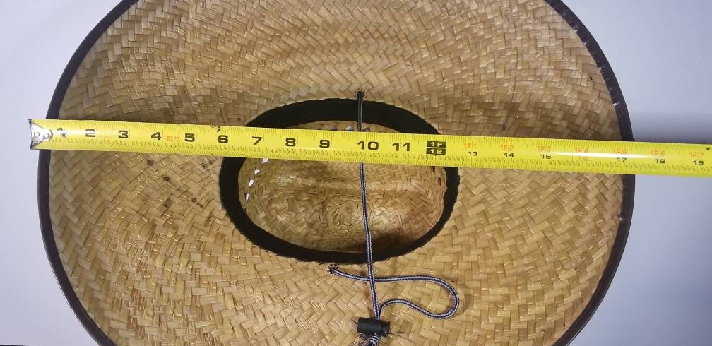 Fishermen/Gardening Brn. Straw VENTILATED!! hat with Adjustable strap, great for any activity under the sun, A must have!! brim size 5.3/4" - Image 9