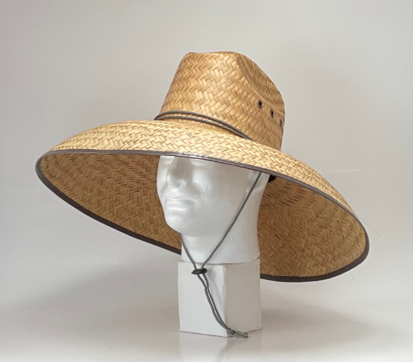 Our Best Seller! Get the MEGA Hat! Great sun coverage! Brim about 7" inches, inside circumference about 24” all handmade, all Natural! - Image 3