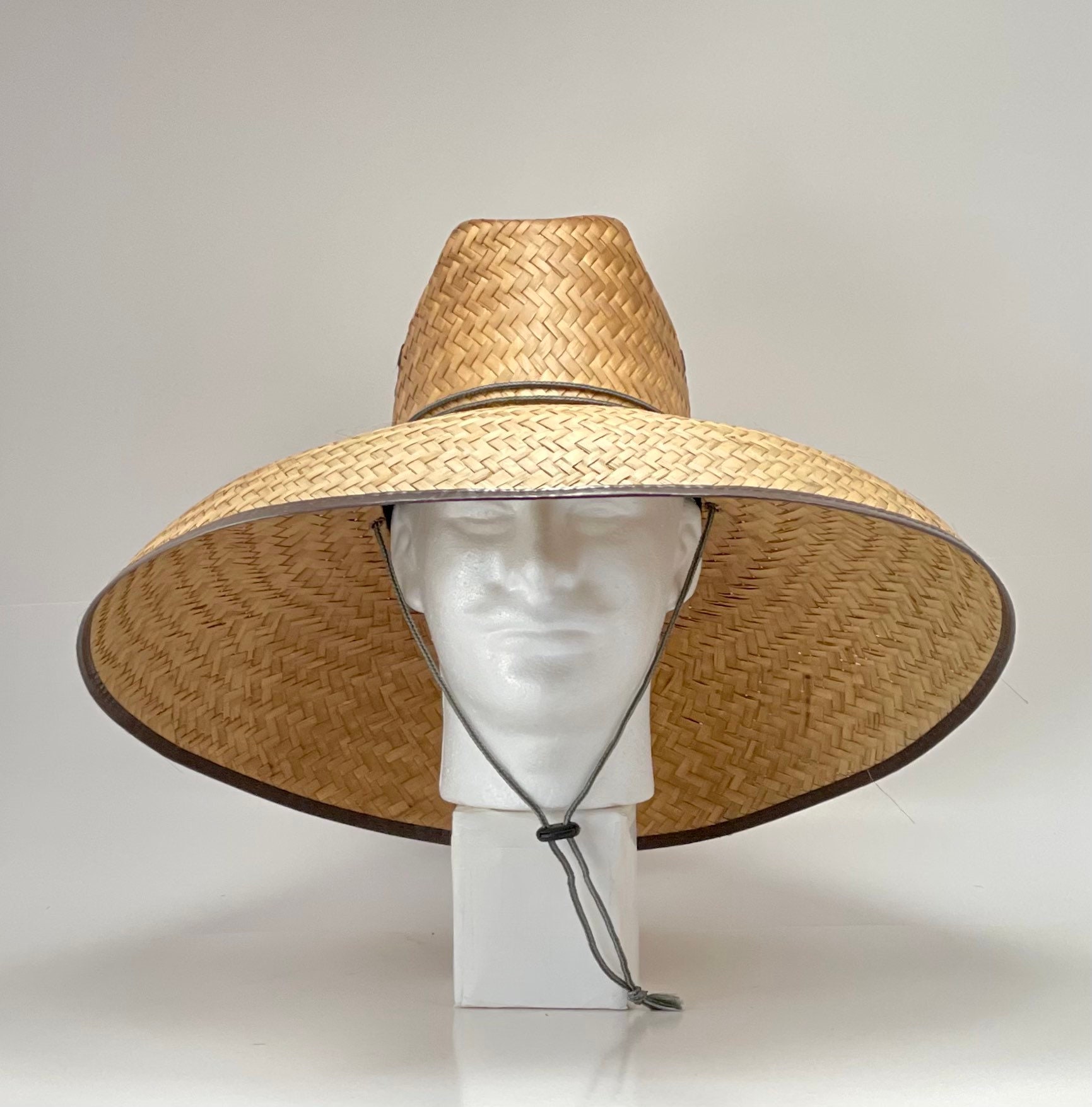 Our Best Seller! Get the MEGA Hat! Great sun coverage! Brim about 7" inches, inside circumference about 24” all handmade, all Natural! - Image 4