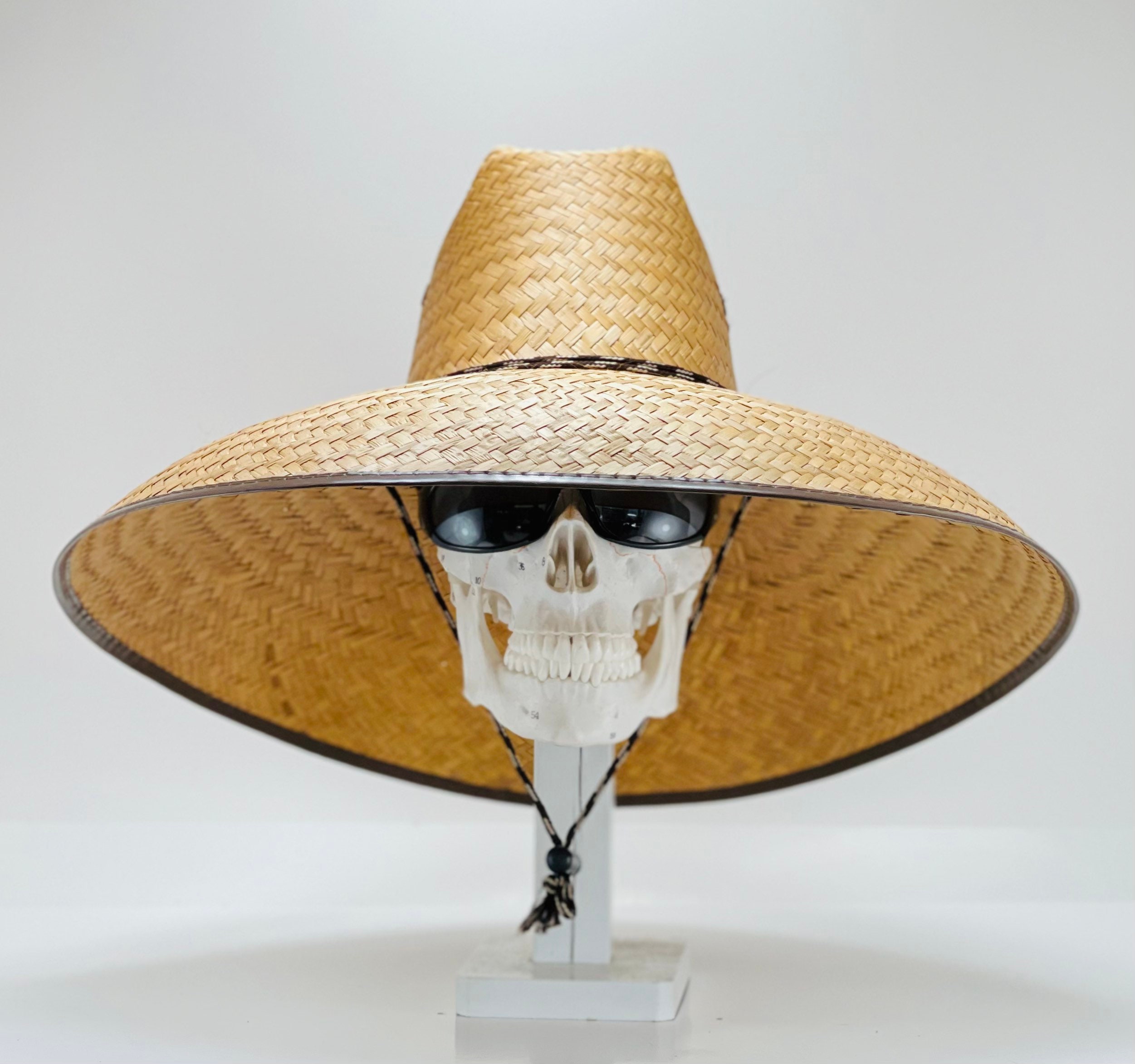 Our Best Seller! Get the MEGA Hat! Great sun coverage! Brim about 7" inches, inside circumference about 24” all handmade, all Natural!