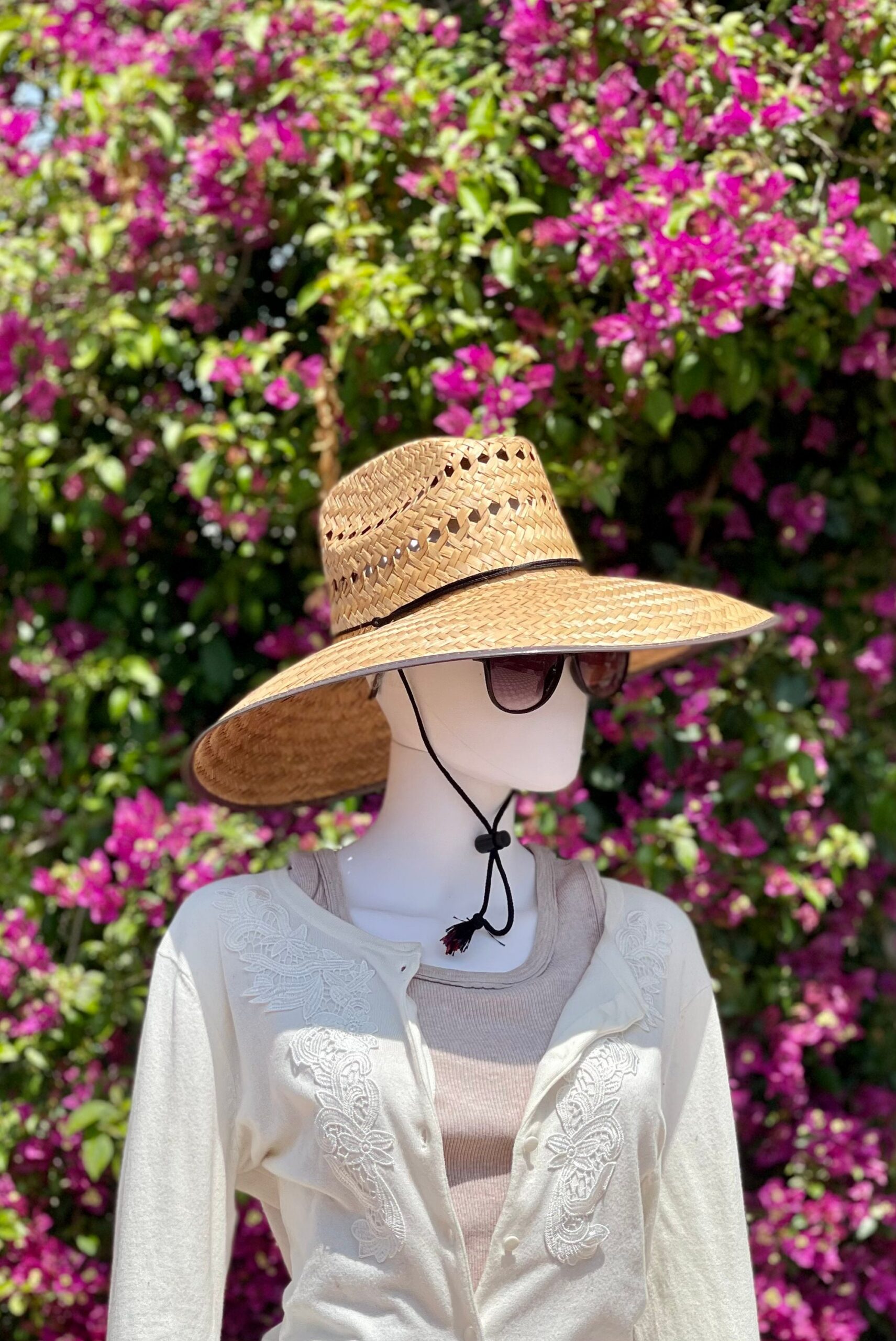 Sizzling Summer Sale! 2 Straw Hats Maximum Sun Protection! 1 Jumbo straw hat and 1 Ventilated gardening straw hat, UNISEX HATS! all Natural - Image 7