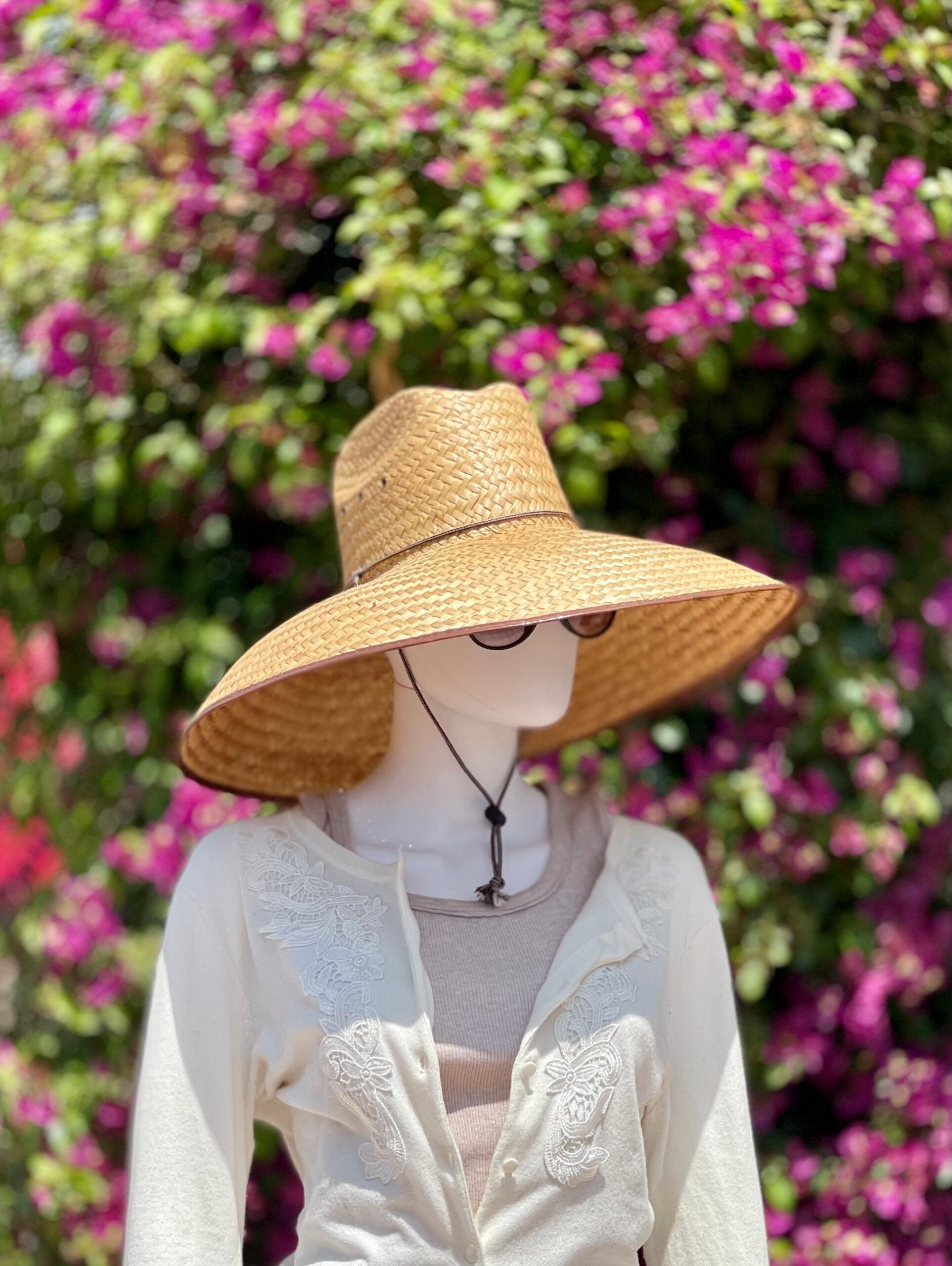 Sizzling Summer Sale! 2 Straw Hats Maximum Sun Protection! 1 Jumbo straw hat and 1 Ventilated gardening straw hat, UNISEX HATS! all Natural - Image 10