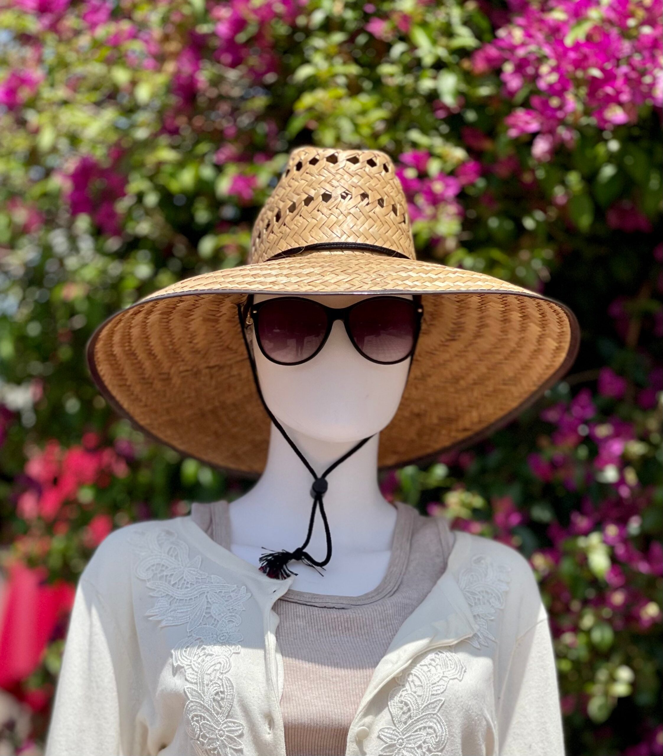 Sizzling Summer Sale! 2 Straw Hats Maximum Sun Protection! 1 Jumbo straw hat and 1 Ventilated gardening straw hat, UNISEX HATS! all Natural - Image 2