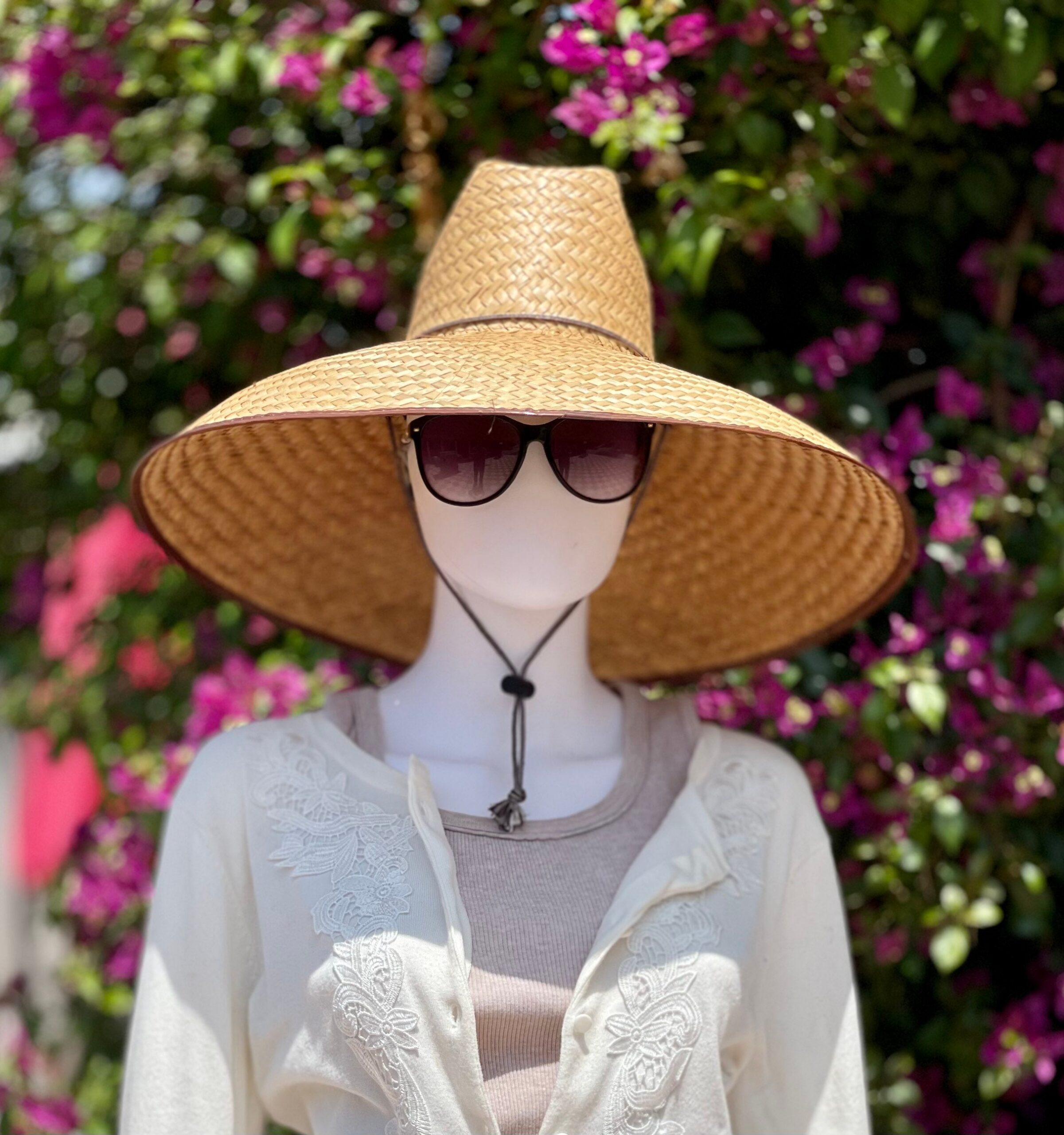 Sizzling Summer Sale! 2 Straw Hats Maximum Sun Protection! 1 Jumbo straw hat and 1 Ventilated gardening straw hat, UNISEX HATS! all Natural - Image 5