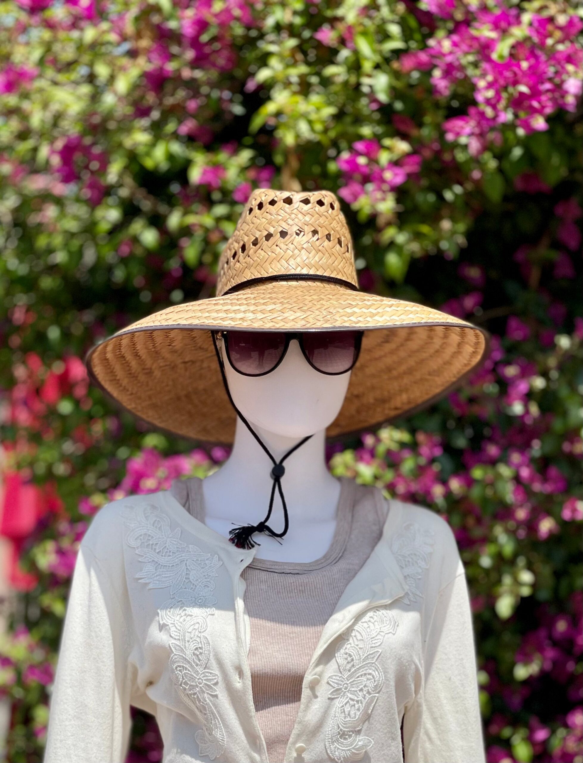 Sizzling Summer Sale! 2 Straw Hats Maximum Sun Protection! 1 Jumbo straw hat and 1 Ventilated gardening straw hat, UNISEX HATS! all Natural - Image 9