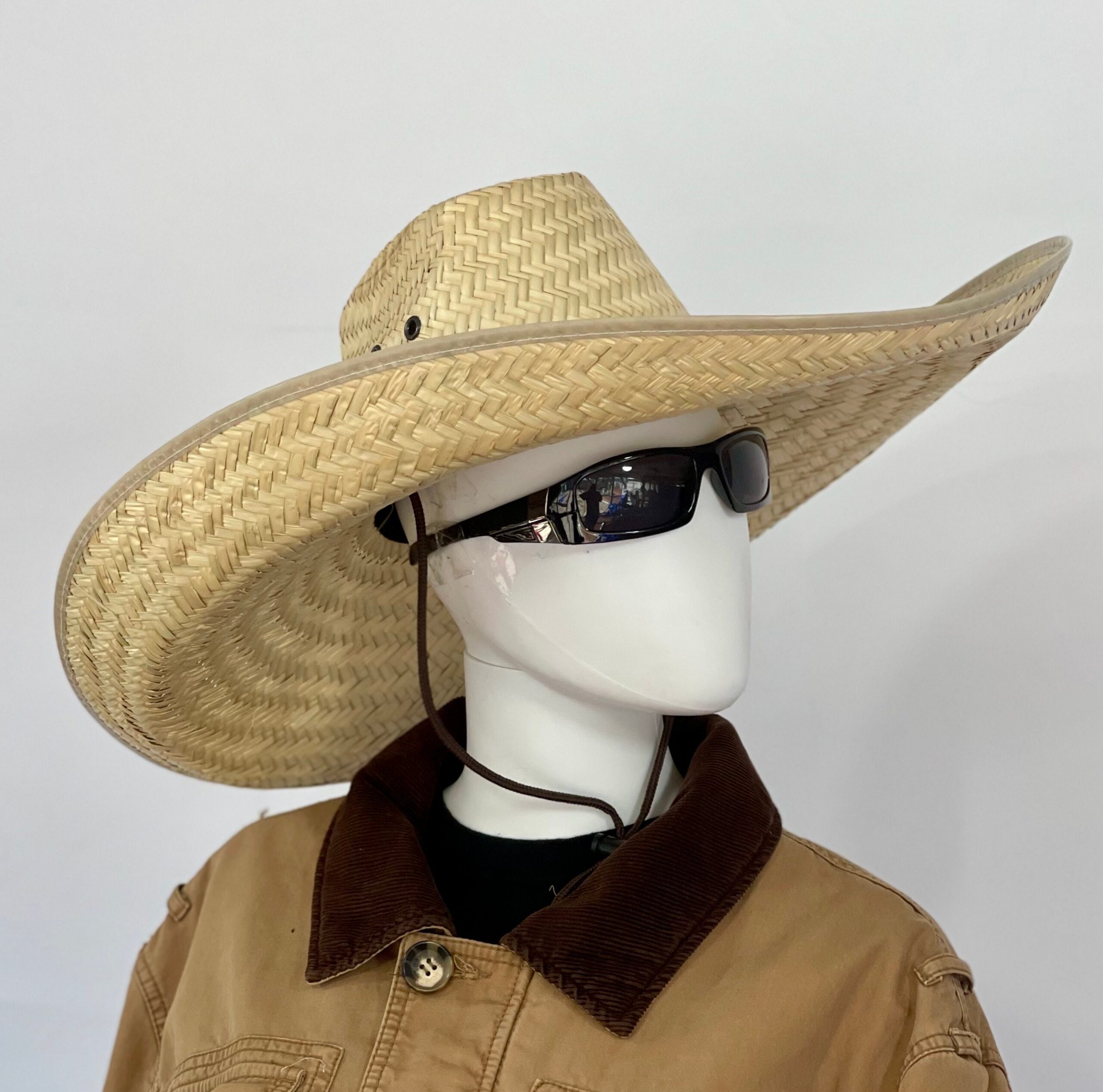 Grande Mega Ranchero Straw Hat, NATURAL Brim size about 7.50” in. inside circumference about 23.25” in. overall hat size about 23.5”x22” in - Image 2