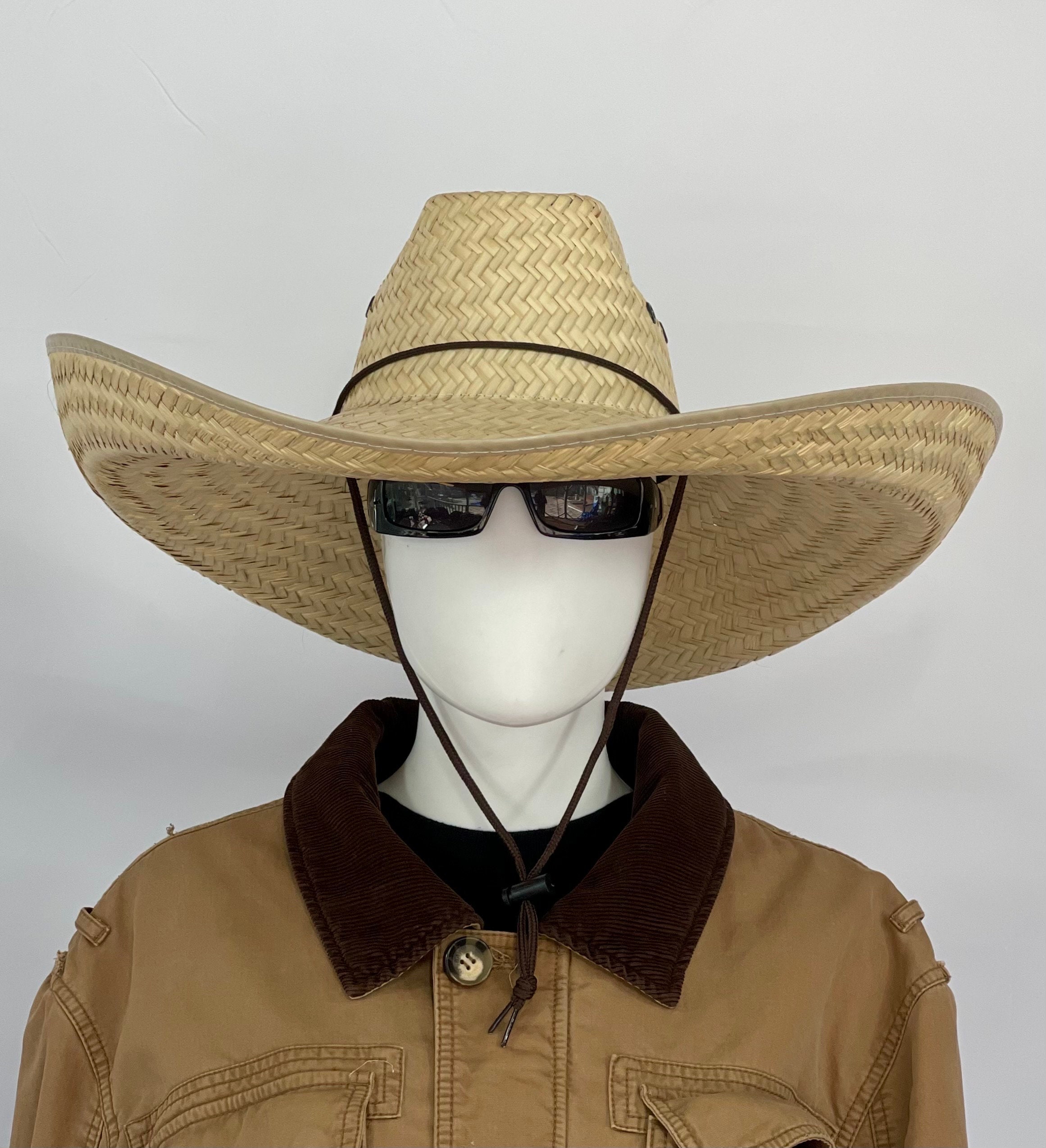 Grande Mega Ranchero Straw Hat, NATURAL Brim size about 7.50” in. inside circumference about 23.25” in. overall hat size about 23.5”x22” in - Image 8