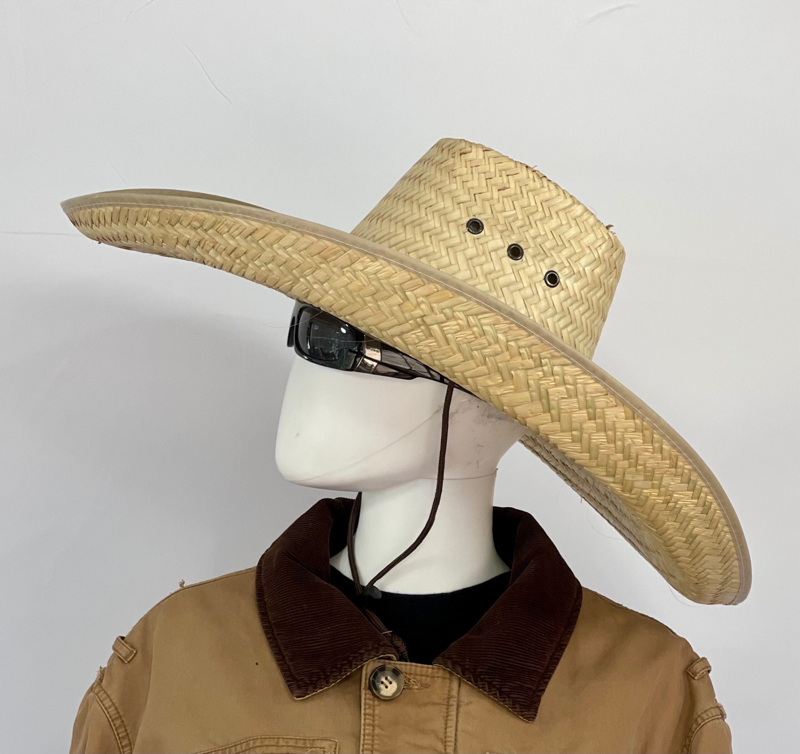 Grande Mega Ranchero Straw Hat, NATURAL Brim size about 7.50” in. inside circumference about 23.25” in. overall hat size about 23.5”x22” in - Image 9