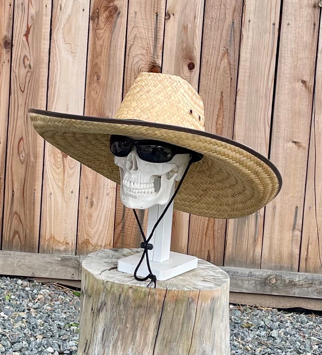 Grande Mega Ranchero Straw Hat brown Brim size about 7.50” in. inside circumference 23" - 23.25”in. overall hat size about 23.5”x22” inches. - Image 2