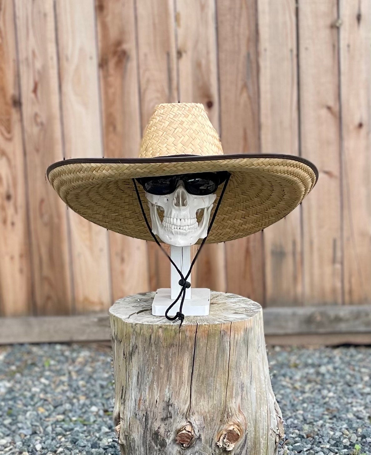 Grande Mega Ranchero Straw Hat brown Brim size about 7.50” in. inside circumference 23" - 23.25”in. overall hat size about 23.5”x22” inches. - Image 3