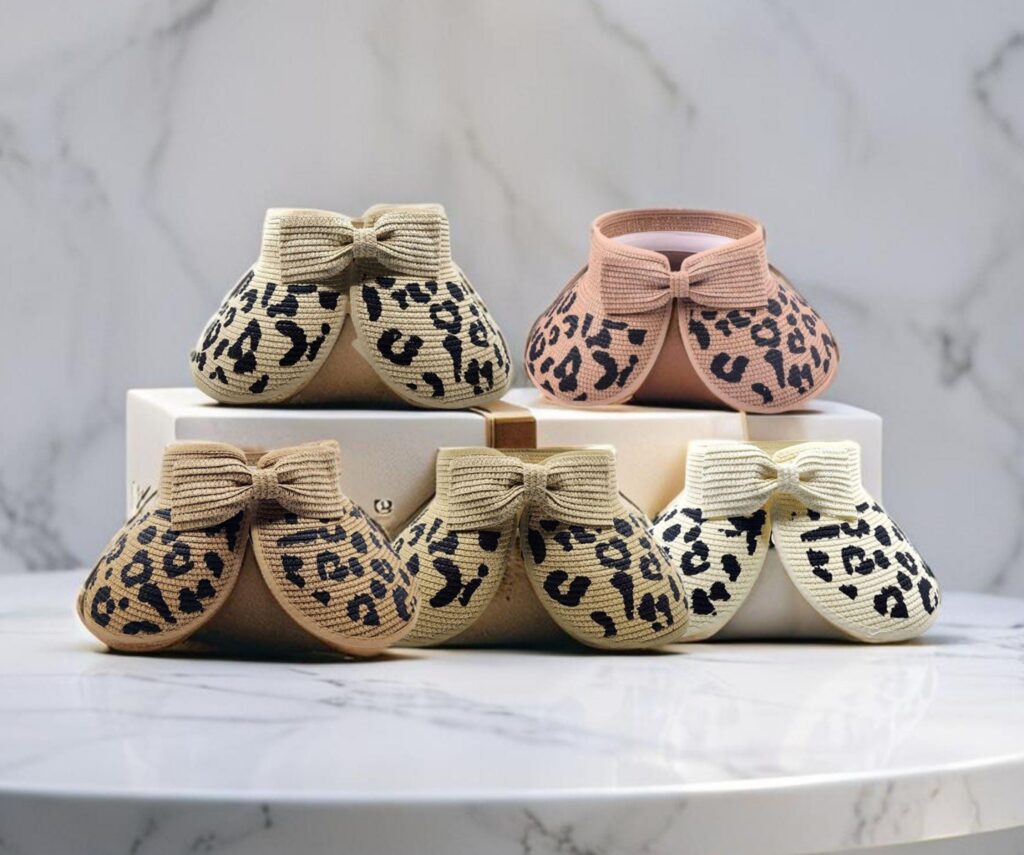 Summer Wide Brim Leopard Pattern Straw Sun Visor