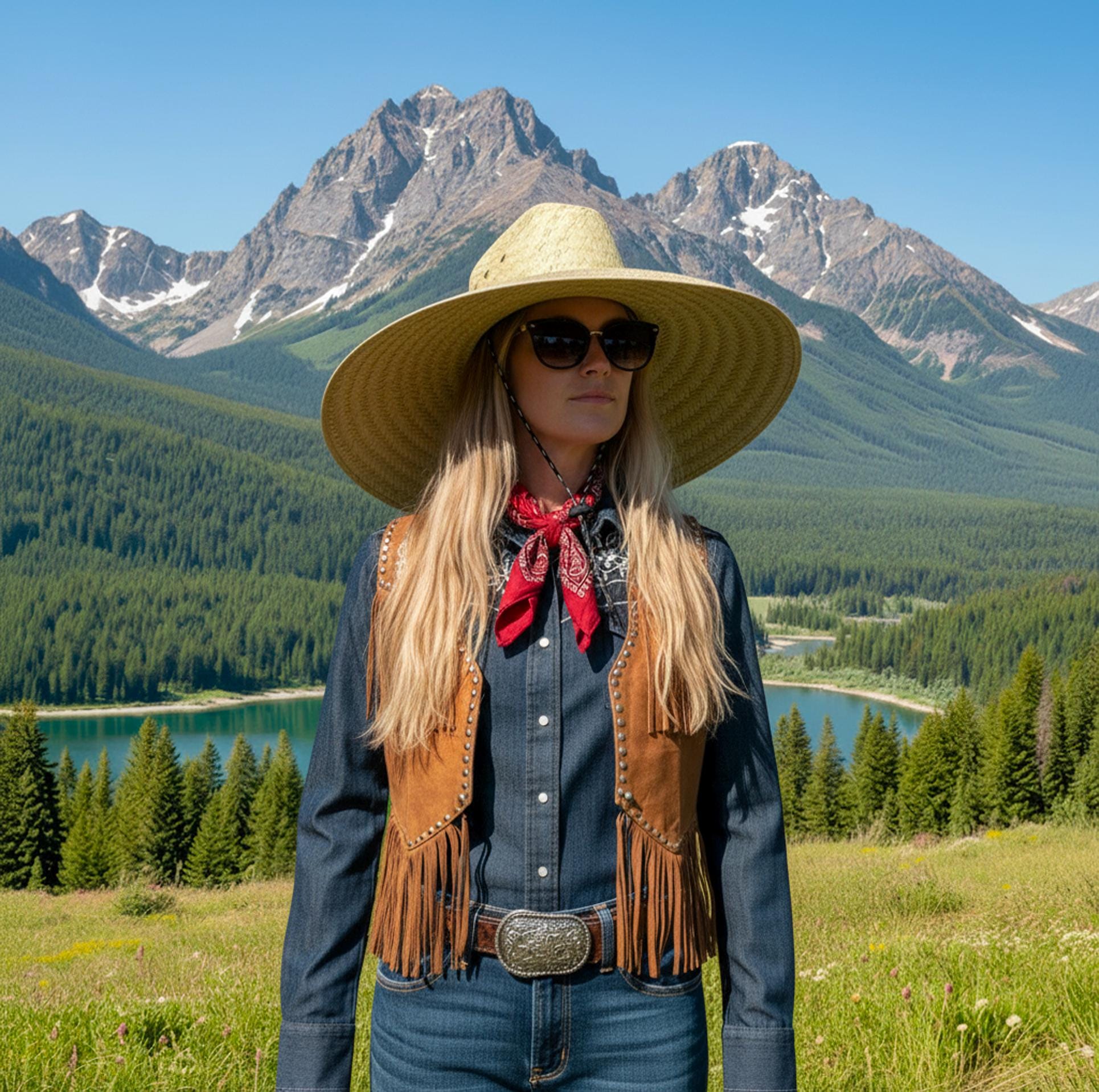 Jumbo Natural Straw Hat, Maximum Sun Protection! Large Brim 7" inches, size 60cm. or 24" inches, natural Grown, handwoven and made in Mexico - Image 2
